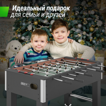 Игровой стол UNIX Line Футбол - Кикер (140х74 cм) Black - 7