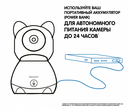 Видеоняня Ramicom VRC300TR с креплением (VRC300TR) - 6